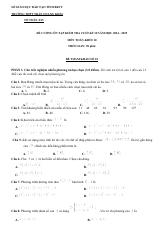 Đề cương cuối kỳ 2 Toán 10 năm 2024 – 2025 trường THPT Trần Quang Khải – BR VT (bản Word)